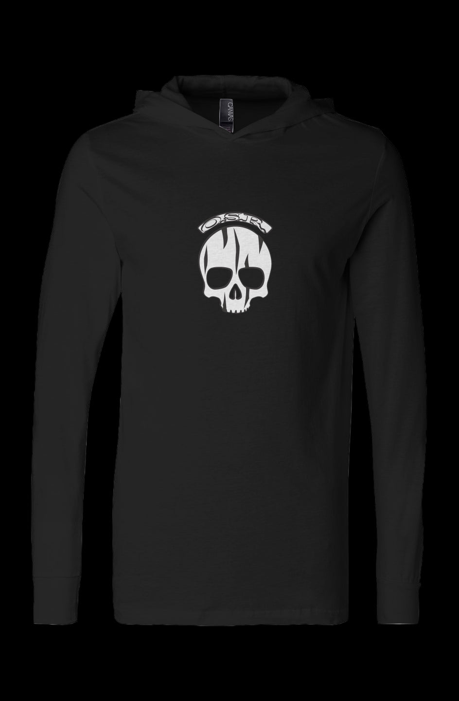OSR Skull Jersey Hooded Long Sleeve Tee