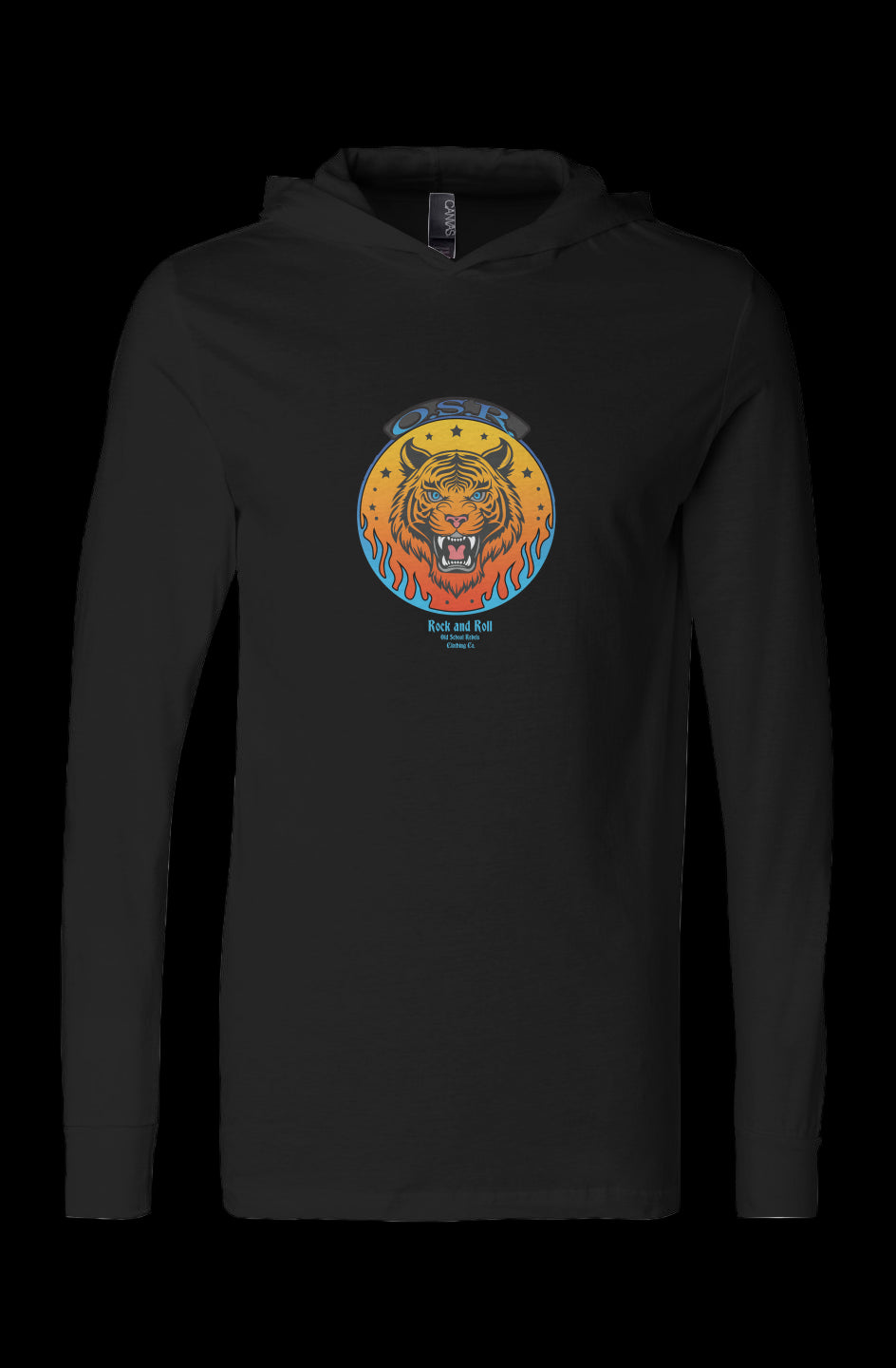 OSR RR Tiger Jersey Hooded Long Sleeve Tee