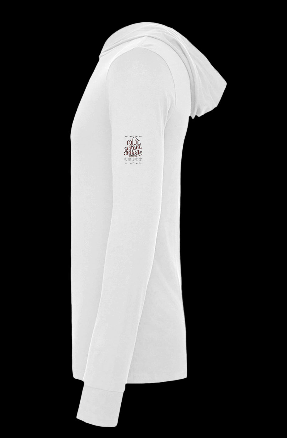 OSR 4 Skull Jersey Hooded Long Sleeve Tee