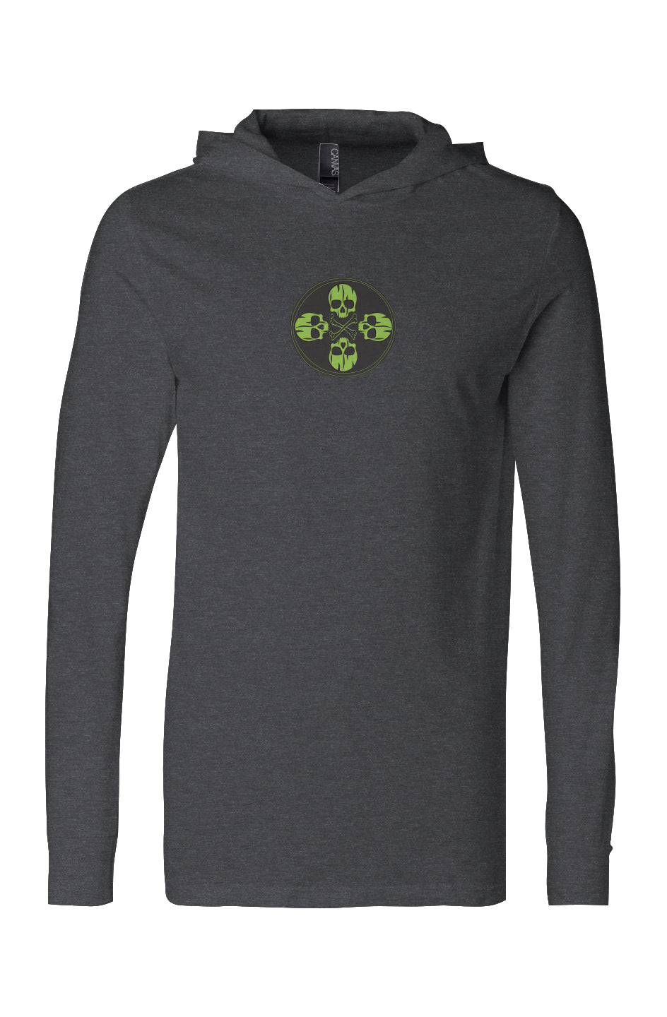 OSR 4 Skull Jersey Hooded Long Sleeve Tee