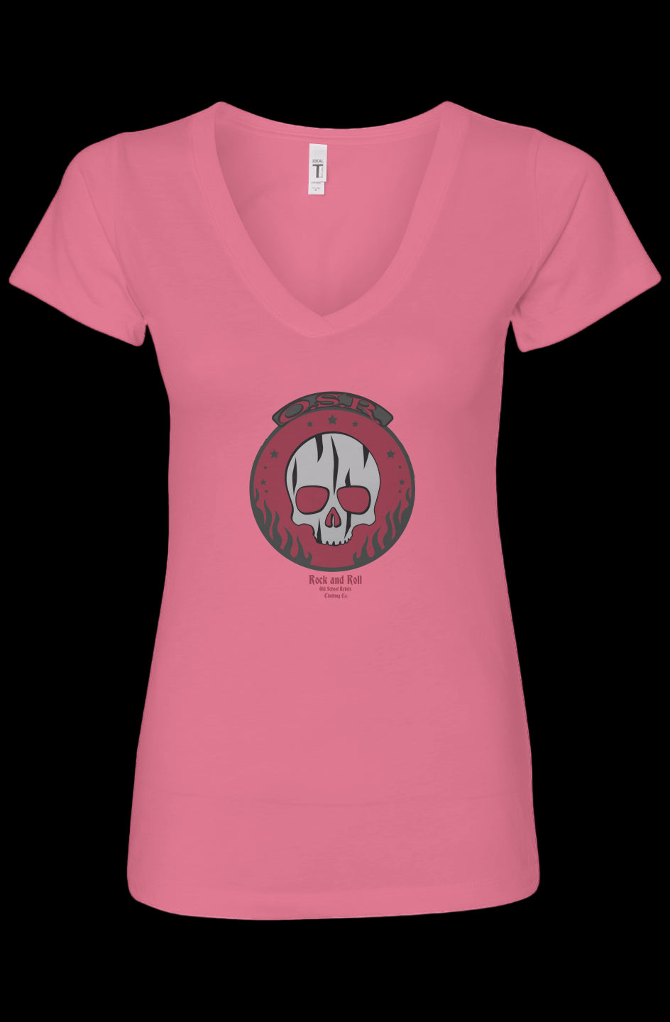 OSR Skull RR Womens Ideal V-Neck