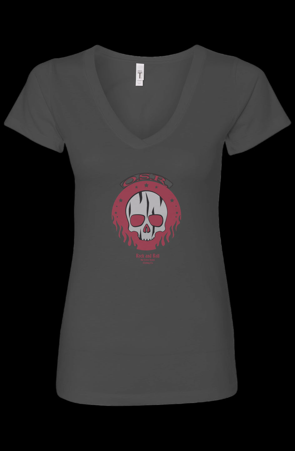 OSR Skull RR Womens Ideal V-Neck