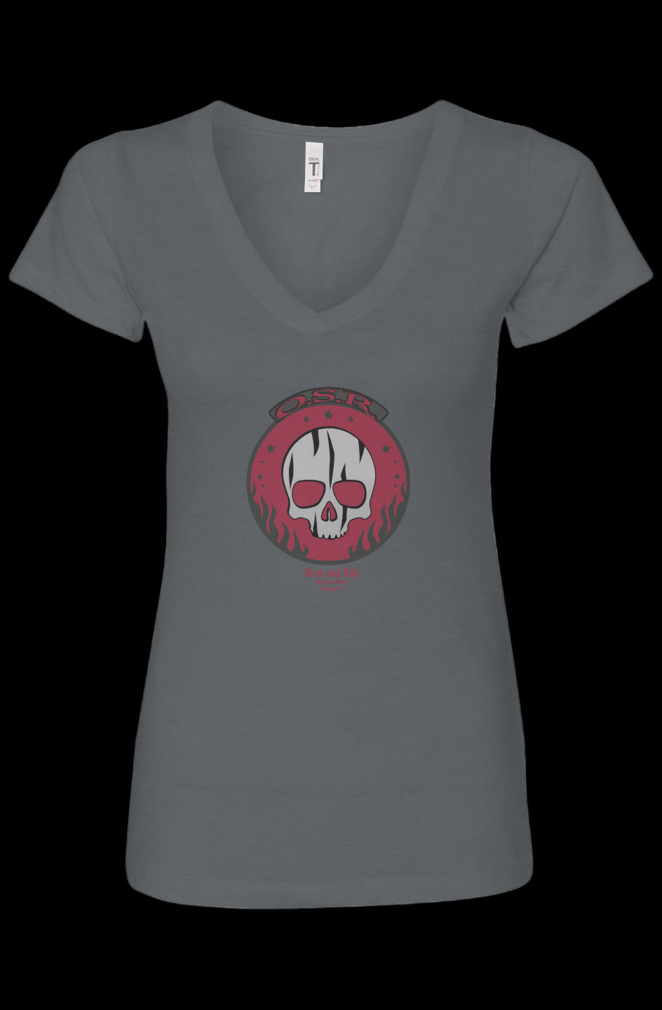 OSR Skull RR Womens Ideal V-Neck