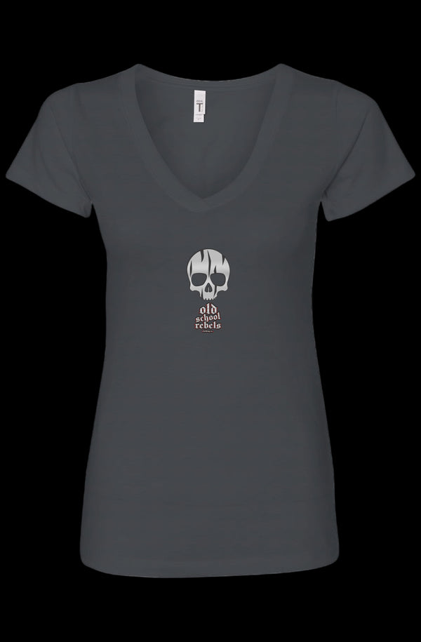 OSR Skull O.E. Womens Ideal V-Neck
