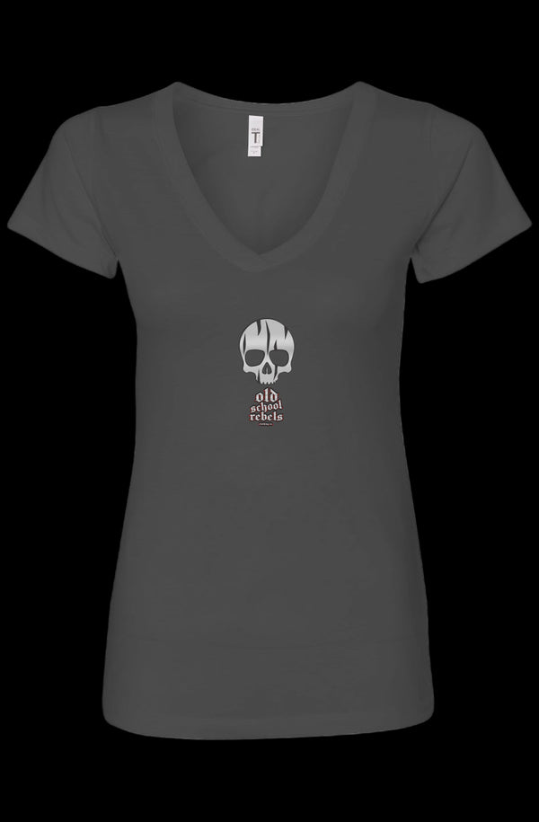 OSR Skull O.E. Womens Ideal V-Neck