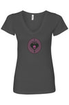 OSR Dagger Skull Heart Womens Ideal V-Neck