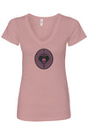 OSR Dagger Skull Heart Womens Ideal V-Neck