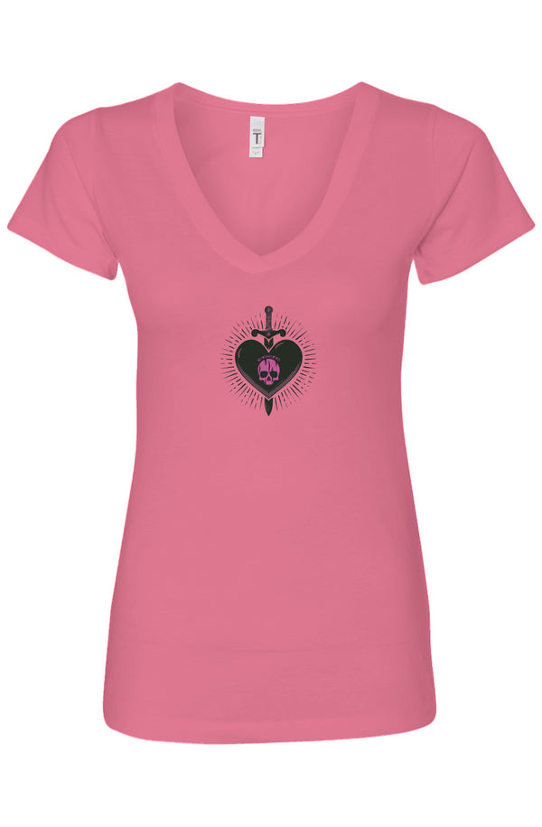 OSR Dagger Heart Womens Ideal V-Neck