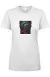 OSR Neon 80's Sci Fi Girl Womens Ideal Crew